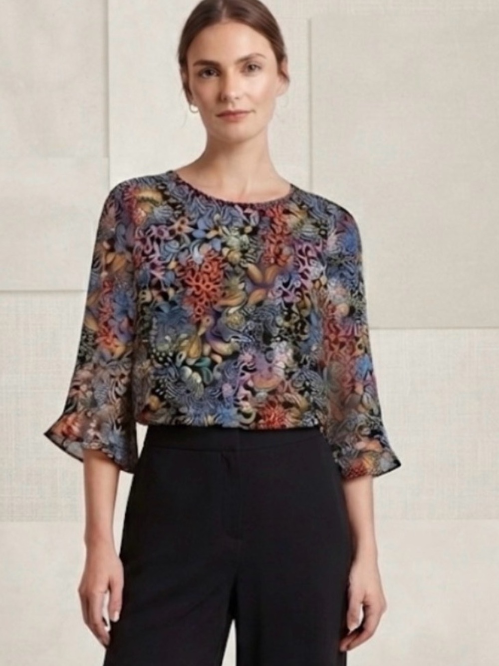 Sara Michelle Colorful Paisley Blouse☀️☀️